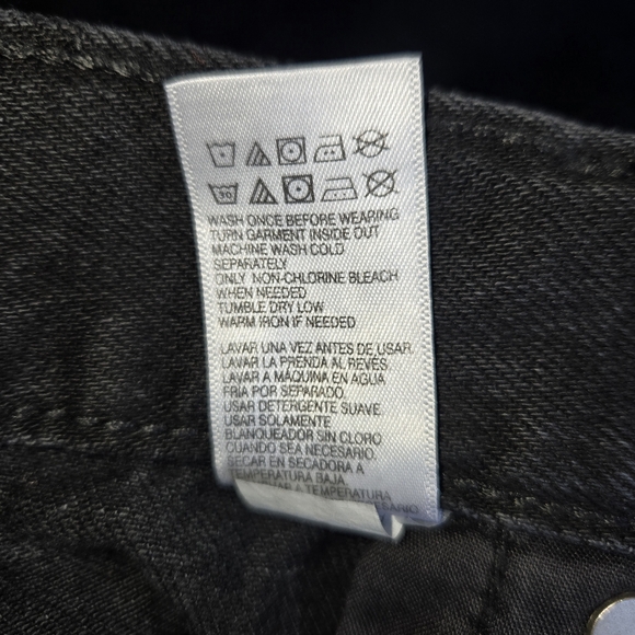 Aeropostale Aero High Rise Baggy Jeans Size 14 NWT Black Style 9854AS - Picture 8 of 16